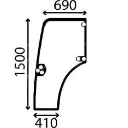 Door glass left Case IH 87301768