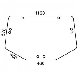 Rear glass John Deere L213351, L171335, L202528