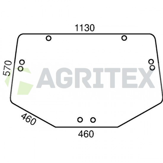 Aizmugurējais stikls John Deere L213351, L171335, L202528