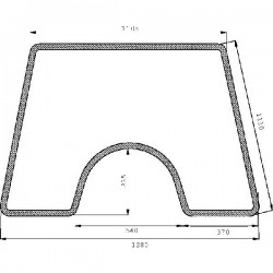 Front glass Valtra/Valmet 31515400