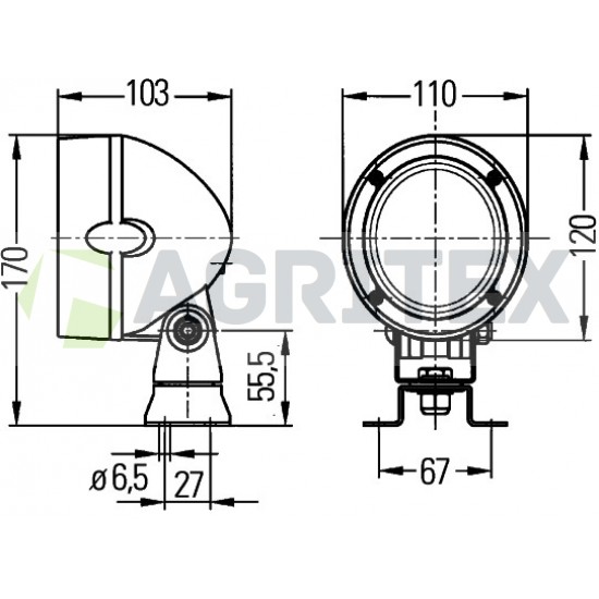 Work light John Deere AL202743