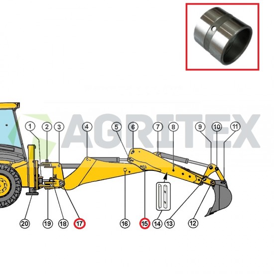 Bush  60.06IDx70.07ODx62lg  JCB  809/00131