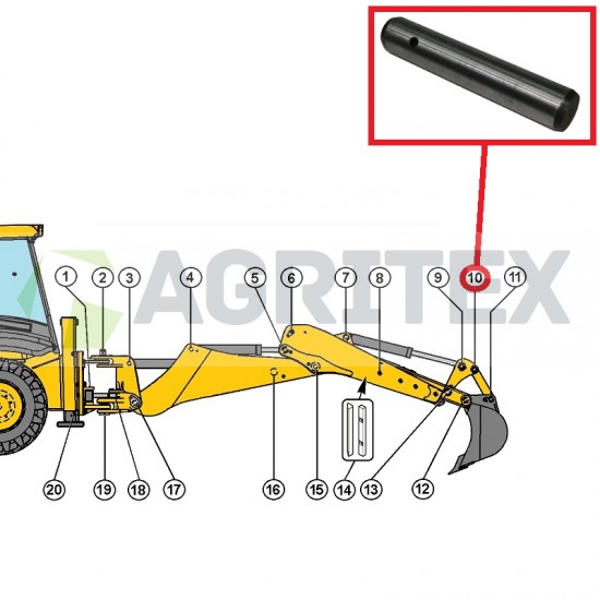 Tapa 45x290mm JCB 811/50369