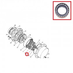 Bearing Roller, Double Row JCB 907/50200