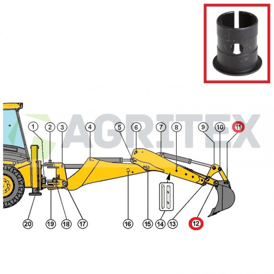 Bush Pivot JCB G65/0