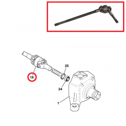 Shaft drive JCB 914/M0343 (914/86602 + 914/89501)