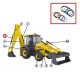 Blīvju komplekts cilindram 80x50 JCB 991/20022