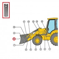 Pin 38X123.2 JCB 811/90478 