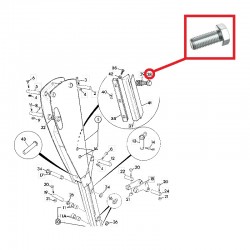 Bolt M20 X 45 JCB 1315/0811Z