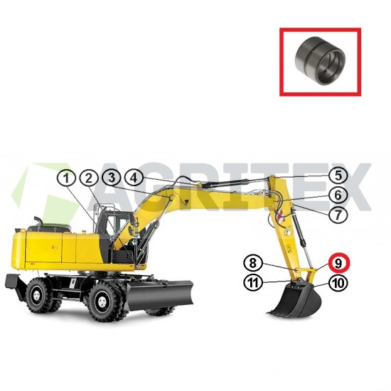 Bucket Ram Bush JCB 6900/0782