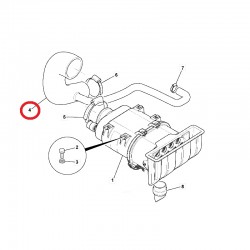 Hose for turbo JCB 834/11384